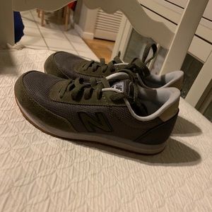 New Balance green sneakers for boys